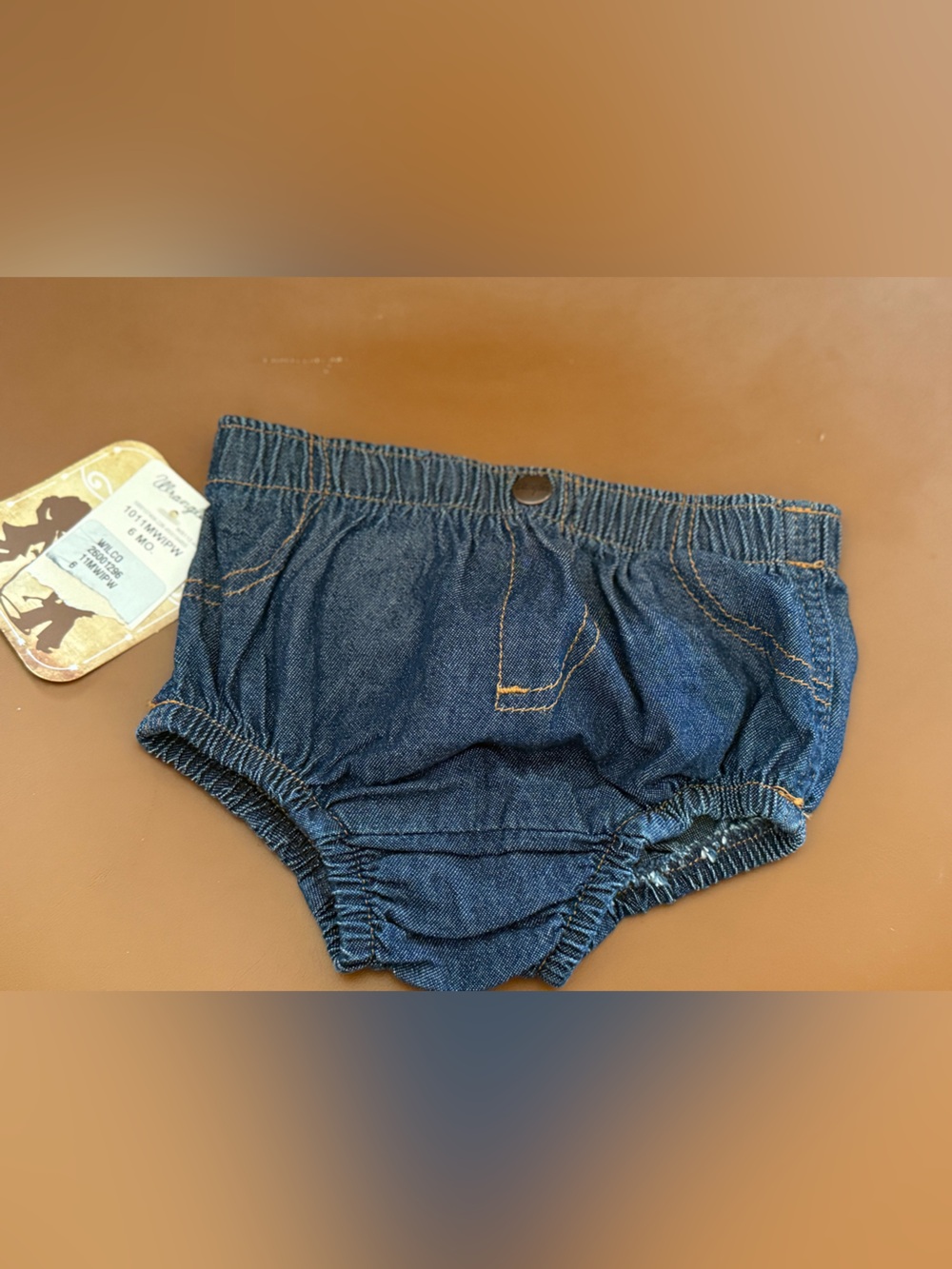 Wrangler Dark Blue Elastic-Waist Denim Shorts for Kids